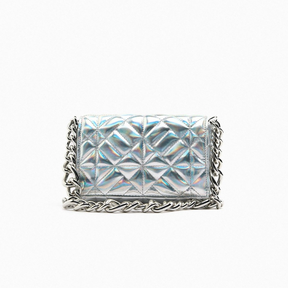 zara iridescent bag